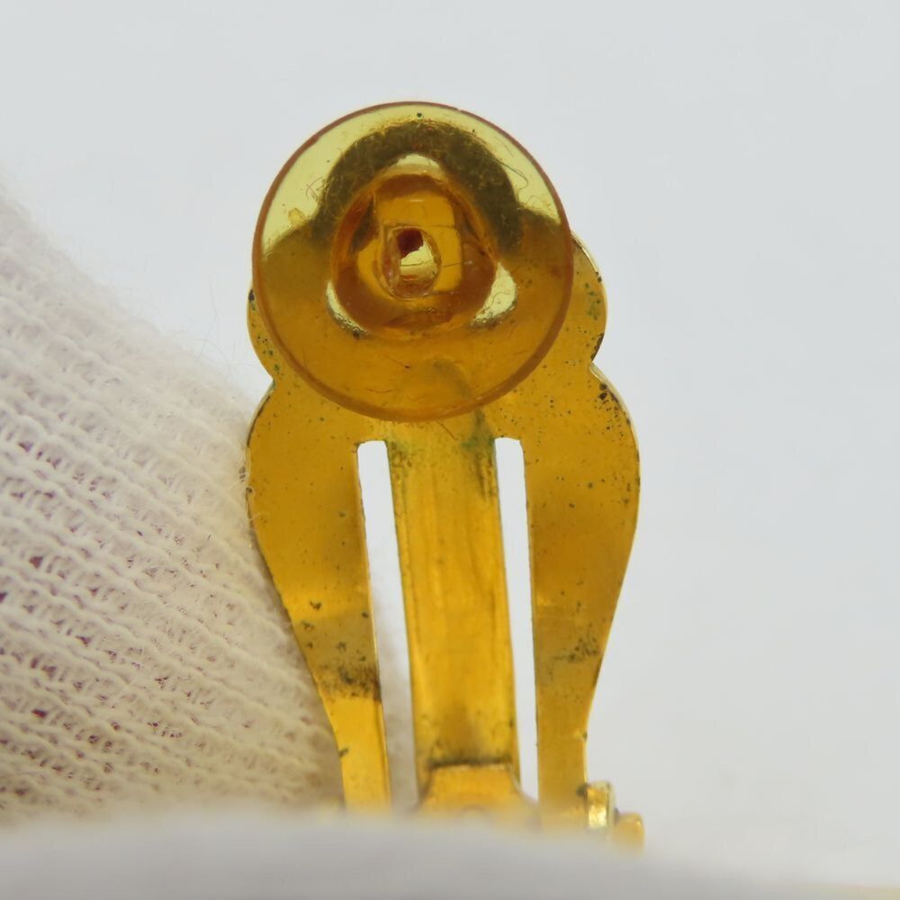 CHANEL Gold Logo Earrings - Picture 5 of 11